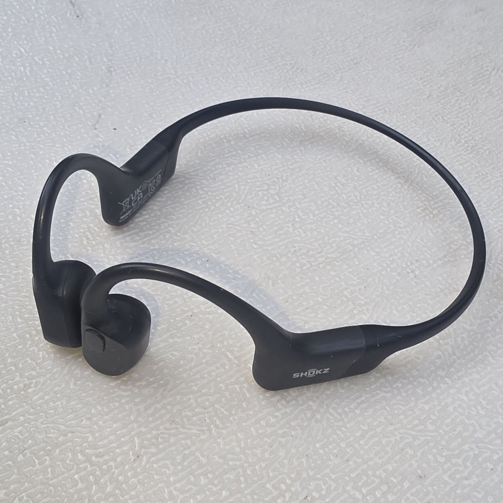 SHOKZ OpenRun - Bluetooth Wireless Open-Ear Headphones (Black)
